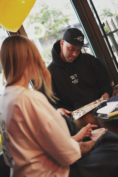 HB x Momday Club - Oversized Cropped Hoodie