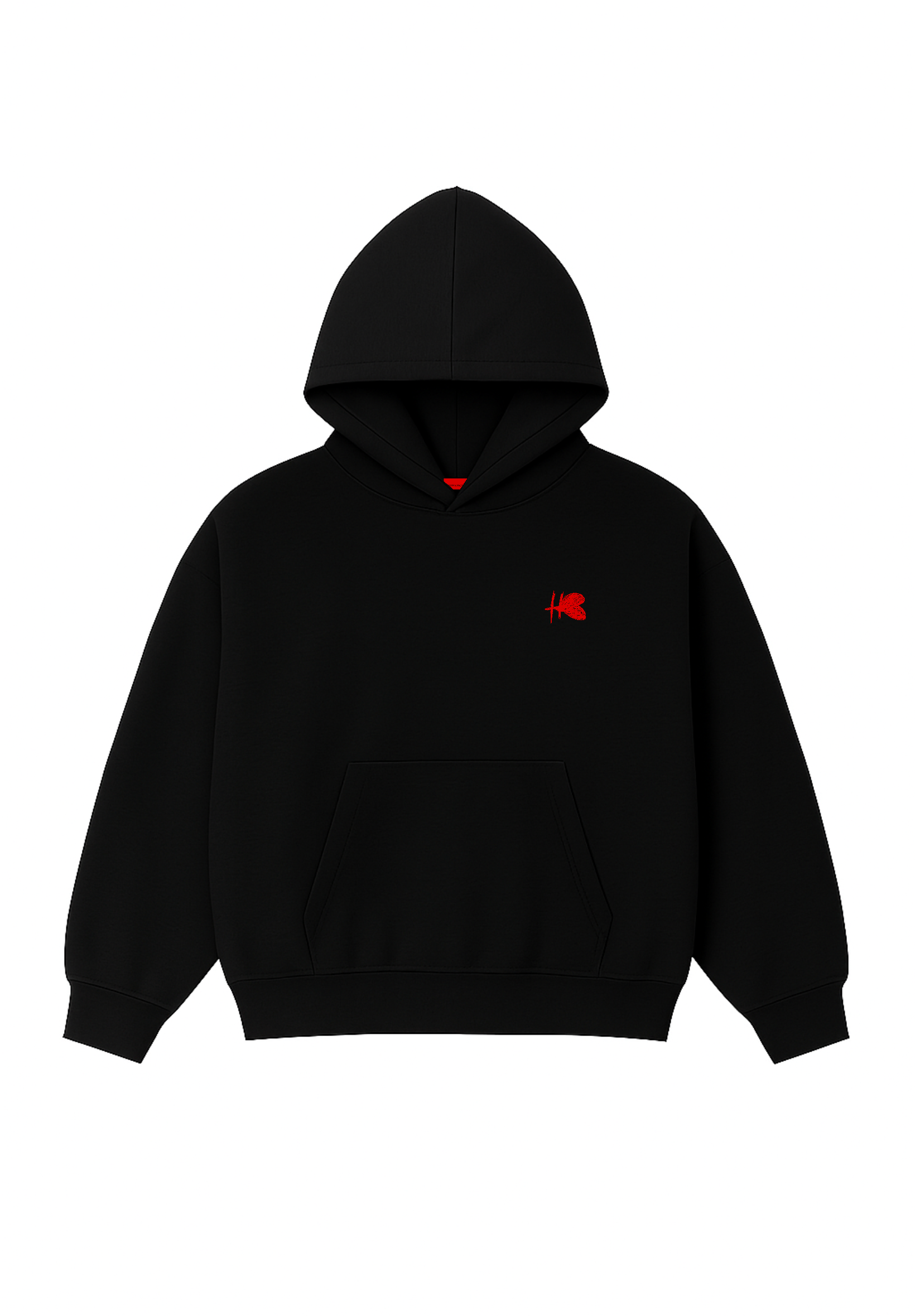 Phantom - Oversized Cropped Hoodie (etiqueta roja)