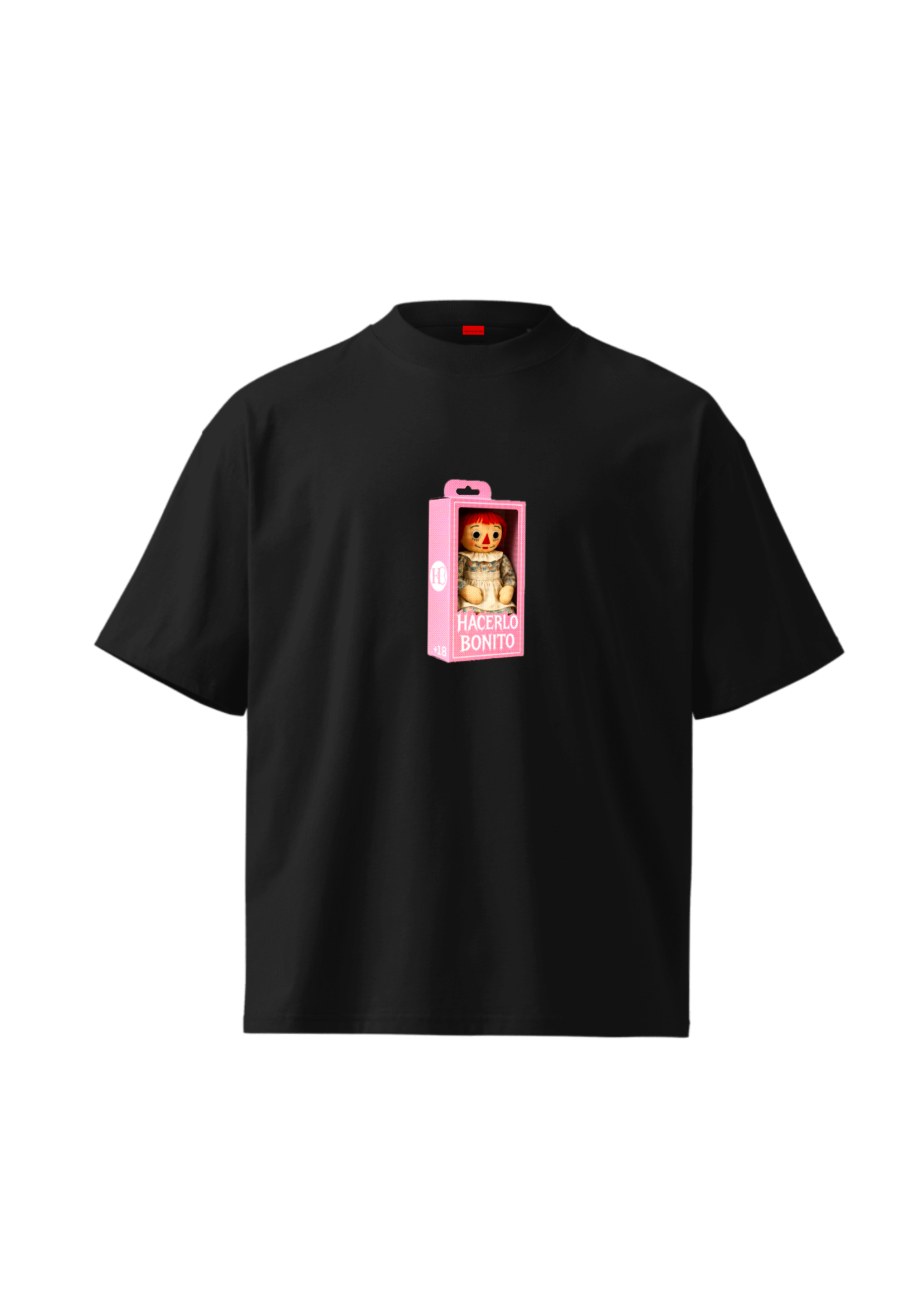 Anabelle – Oversized Cropped Tee (etiqueta roja)